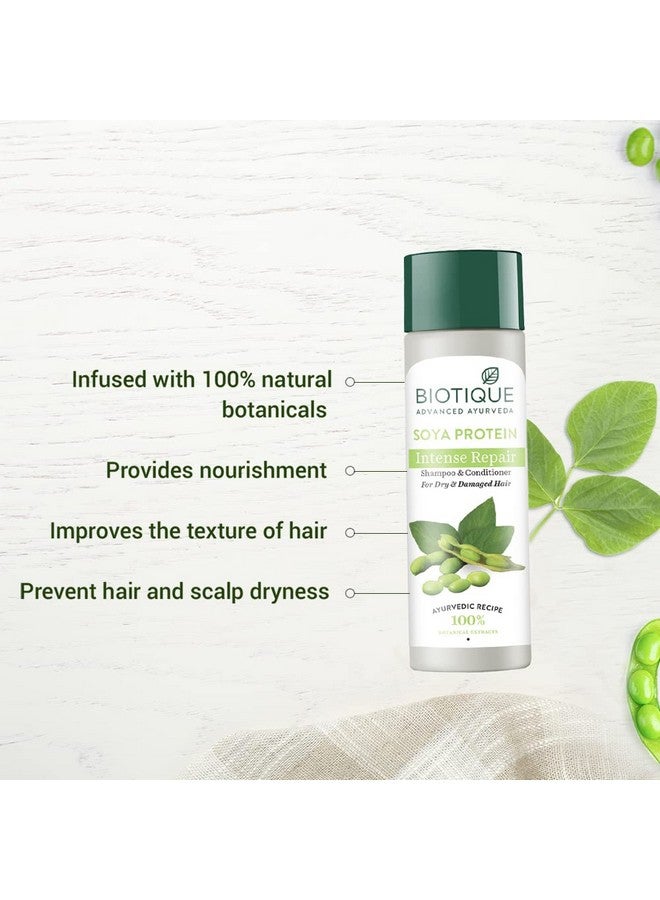 بيوتيك شامبو وبلسم بيوتيك بيو بروتين الصويا المغذي المنعش | يُصلح الشعر الجاف والتالف | يحافظ على توازن درجة الحموضة | يُعزز صحة الشعر ولمعانه | يمنع بهتان اللون | لجميع أنواع البشرة | 190 مل - Image 2