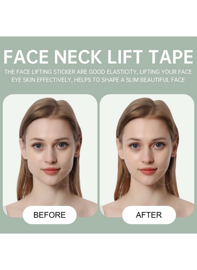 Generic - Face Lifting Tape, Ultra-thin Invisible Face Lift Sticker Face Tape for Instant Face, Hiding Facial Neck Wrinkles V-face Tightening Lifting Saggy Skin 4 Bands 20 Tapes - Image 1