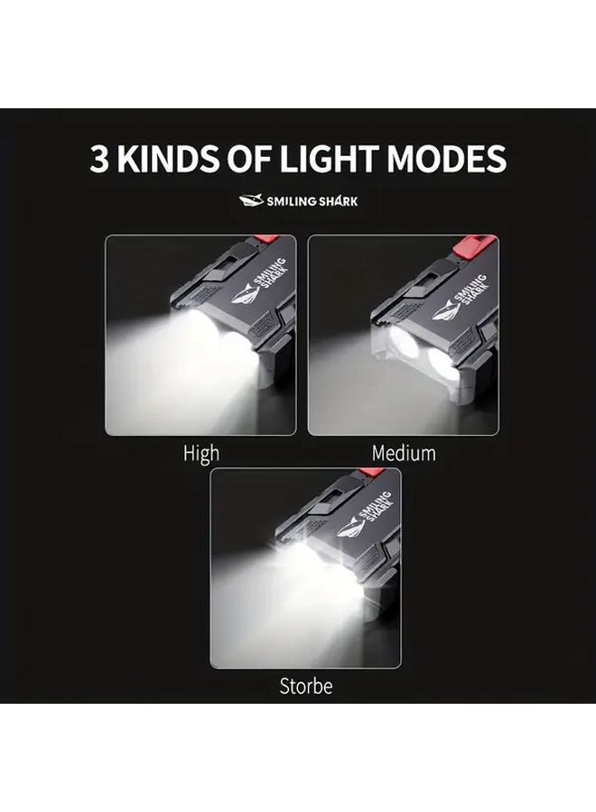 SD 0712A 2PC Rechargeable Work Light Flashlight Super Bright LED Torch With Power Bank - Image 5