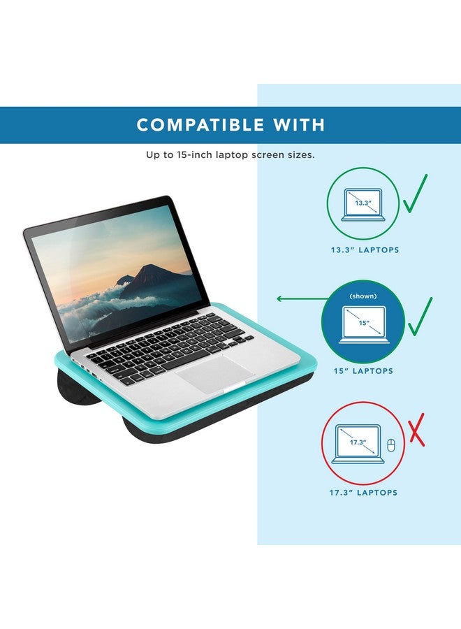 LAPGEAR Compact Lap Desk - Aqua Sky - Fits up to 15 Inch Laptops - Style No. 43109 - Image 3