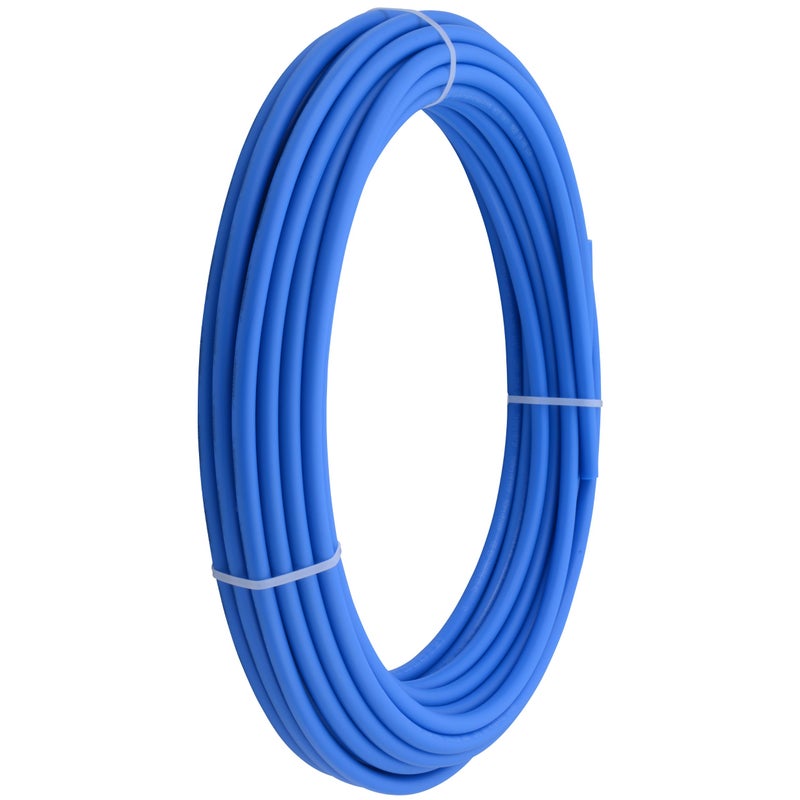 SharkBite 38 Inch x 100 Feet Blue PEXB PEX Pipe Flexible Water Tubing for Plumbing U855B100