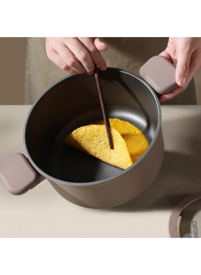 CAROTE CAROTE 19pcs Nonstick Cookware Sets, Pots and Pans Set Non StickKitchen Cooking SetPremium Induction Cookware  - Image 3