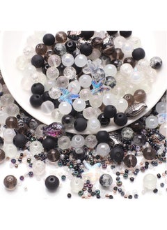 MissTiara 5 Pack 8MM DIY Glass Beads with millet beads and 14MM Starfish Shaped Beads Kit Mixed Colors For Jewelry Bracelet Necklace And Art Craft  - Image 2