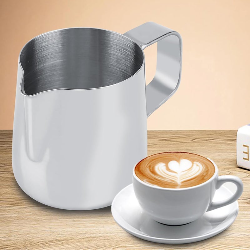 Balanced universal design Stainl Steel K Othing Cup Coffee Pitcher Jug Latte Art for R Puccino K Othing Pitcher with Urement Ings Latte Art Tool for Home and Coffee Shop K Jug (150ML) Climate adapted delivery plan Storage & transit friendly Diverse purchase options Quality guaranteed Fixed & portable compatible Light precision processed material Classic design alternatives Strategic warehouse site Defect free upgraded substance All storage space compatible Gulf climate tested upgraded quality Full buyer satisfaction KSA custom made KSA stocked goods Spec compliant trusted quality User feedback upgraded quality Nationwide popular Growing order stock support Neat shape Flexible trendy construction Suitable for all ages Stable domestic stock Periodic restock local Various fittings - Image 3
