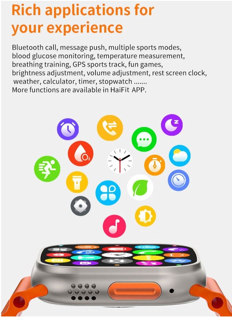 SAB - S900 ULTRA PRO Smart Watch Series 8 With Full Screen Works With the Android And IOS System Quick Response Wireless Charging And Supports NFC - Image 1