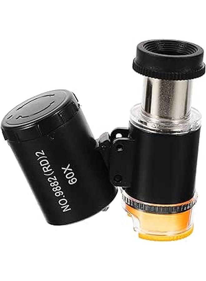 Portable Handheld Microscope with LED Lights for Jewelry Coin Stamp Inspection - Image 1