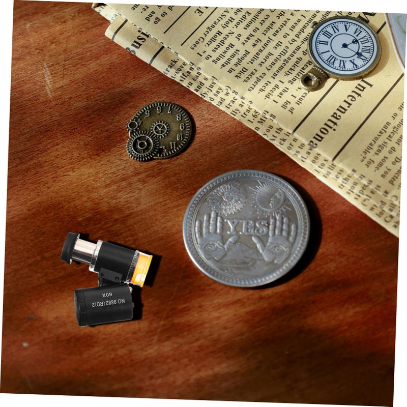 Portable Handheld Microscope with LED Lights for Jewelry Coin Stamp Inspection - Image 4