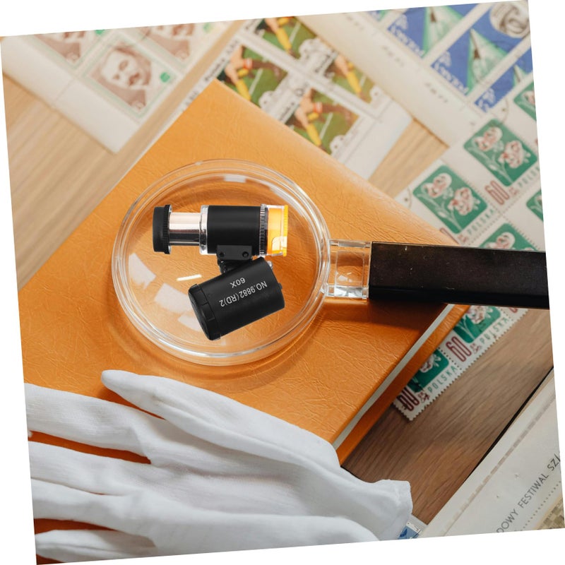 Portable Handheld Microscope with LED Lights for Jewelry Coin Stamp Inspection - Image 5