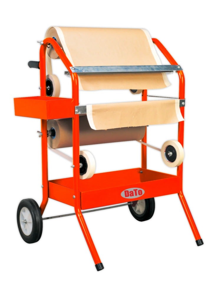 DATO Heavy-Duty Masking Film Cutter with 8-Inch EVA Wheels, Powder-Coated Steel Frame, Includes Operating Instructions - Image 2