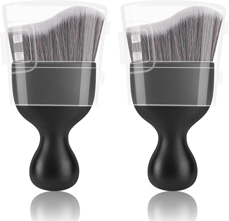 Amrules 2 PCS Car Interior Detailing Brush, Auto Car Dusting Brushes, Soft Bristles Duster Removal Cleaning Tool for Dashboard Interior, Exterior, Skylight, Leather, Dust Brush, Dark Gray Labor saving optimized design - Image 1