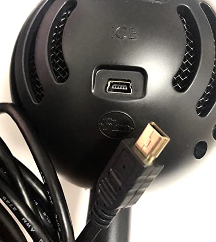 LZYDD USB Cable Power Cord with Golden Plug for Fifine USB Podcast Microphone/Blue Snowball iCE Blue Yeti Recording Microphones MIC,Blue Yeti Pro USB Microphone,(2 Meters) - Image 5