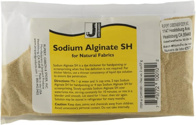 Jacquard Sodium Alginate SH Supplement for Natural Fabrics, 2oz
