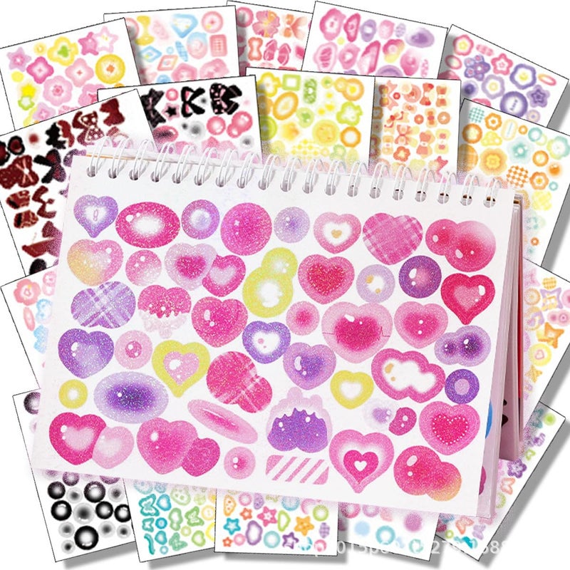 Samvardhan Kawaii Stickers Book – 50 Sheets/4000 Stickers, Cartoon Theme Sticker for Girls, Cute Washi Sticker for Project, Japanese Style Decorative Sticker, Self-Adhesive (Pink Mood (E)) - Image 4