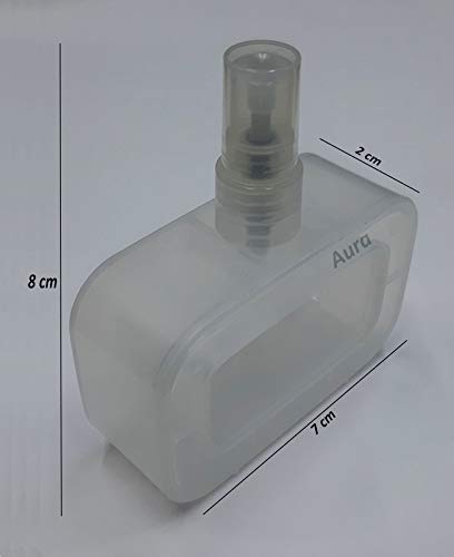 Aura 50 ML Unique Unbreakable Empty Spray Bottle Pocket Mist Spray Bottle Transparent Spray Bottle Refillable Reusable Spray Bottle - Image 2