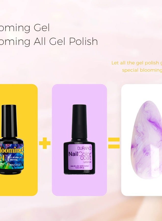 BURANO Nail Blooming Gel Clear 0.5 Floz 2 Bottles, Bloom Gel Nail Art for Nails Clear Blooming Gel Nail Polish for Spreading Effect (2 bottles) - Image 5