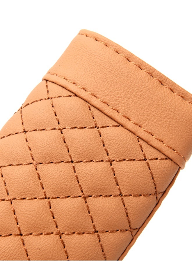 LAWAZIM 2-Piece Seat Belt Cover - Universal Soft Comfortable Shoulder Strap Harness Pads Cushion for Adults, Leather Seat Belt Protectors for Driving Comfort - Ideal for Cars, SUVs, Daily Use - Image 4