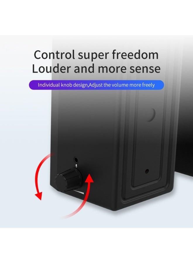 عام الوسائط المتعددة الصوت كمبيوتر مكتبي أوسب البسيطة السلكية لعبة مضيئة سطح المكتب المنزل المتكلم - Image 3