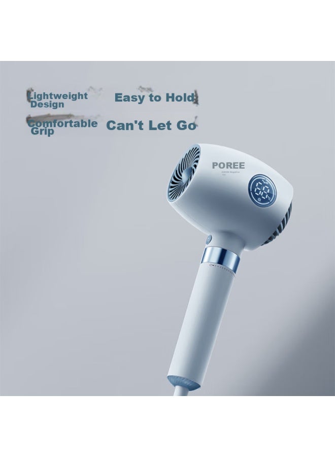Flyco Hair Dryer For Home Use, Negative Ion High-power Gentle On Hair, Portable Dorm Hair Dryer With Intelligent Temperature Control And Led Display Ph1637 - Image 4