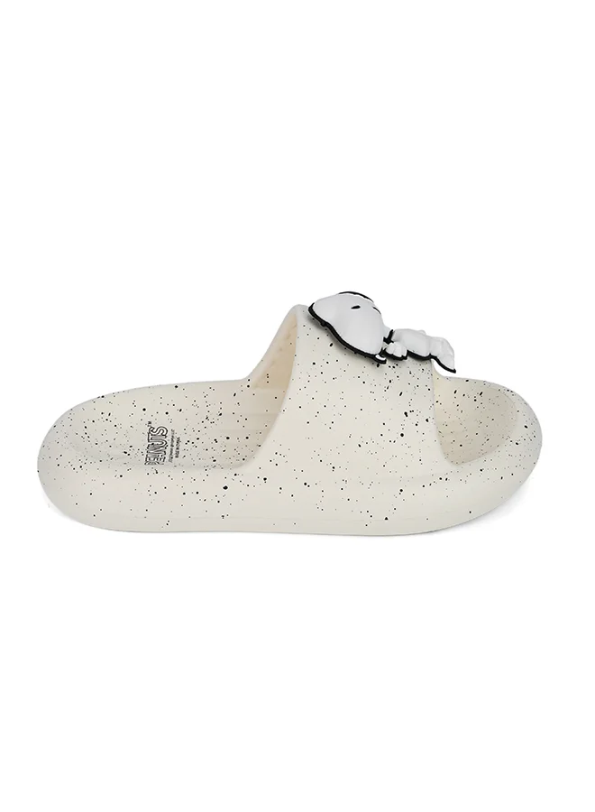 Urbanhaul  UrbanHaul Boys Peanuts Snoopy Print Slip on Sliders For Kids Suitable for Daily Use :- White for Men | Best Price UAE