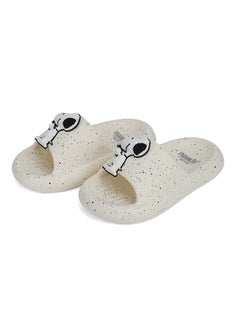 UrbanHaul UrbanHaul Boys Peanuts Snoopy Print Slip on Sliders For Kids Suitable for Daily Use :- White  - Image 1