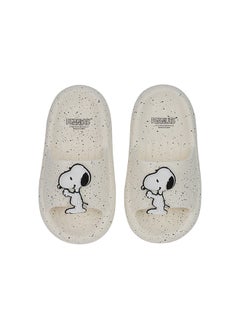 UrbanHaul UrbanHaul Boys Peanuts Snoopy Print Slip on Sliders For Kids Suitable for Daily Use :- White  - Image 3