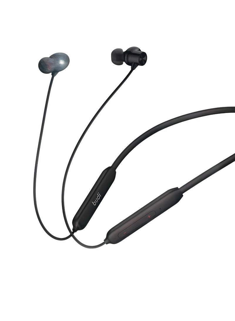 budi Wireless Sport Headphone Deep Bass Stereo Sound Up to 20 Hours of Battery Life Comfortable Wear and Sport Sold Fit - Image 2
