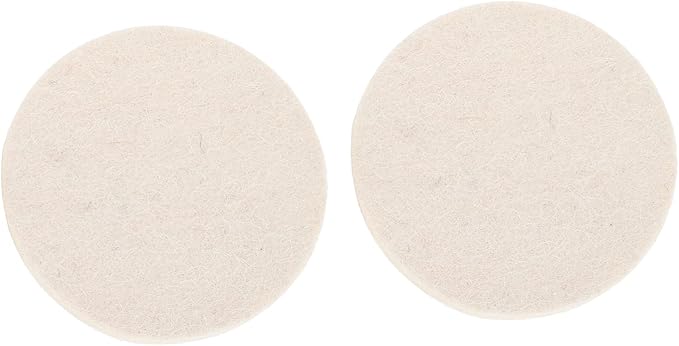 2Pcs High Density Wool Polishing Wheel Flock Pad Set 10X10CM For Automotive Furniture Restoration - Image 1