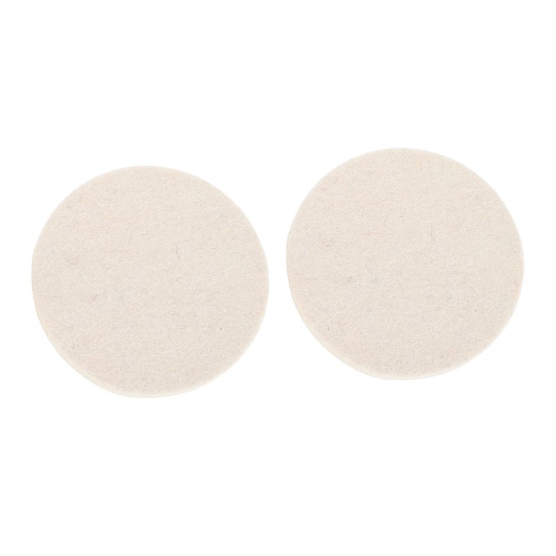 2Pcs High Density Wool Polishing Wheel Flock Pad Set 10X10CM For Automotive Furniture Restoration - Image 2