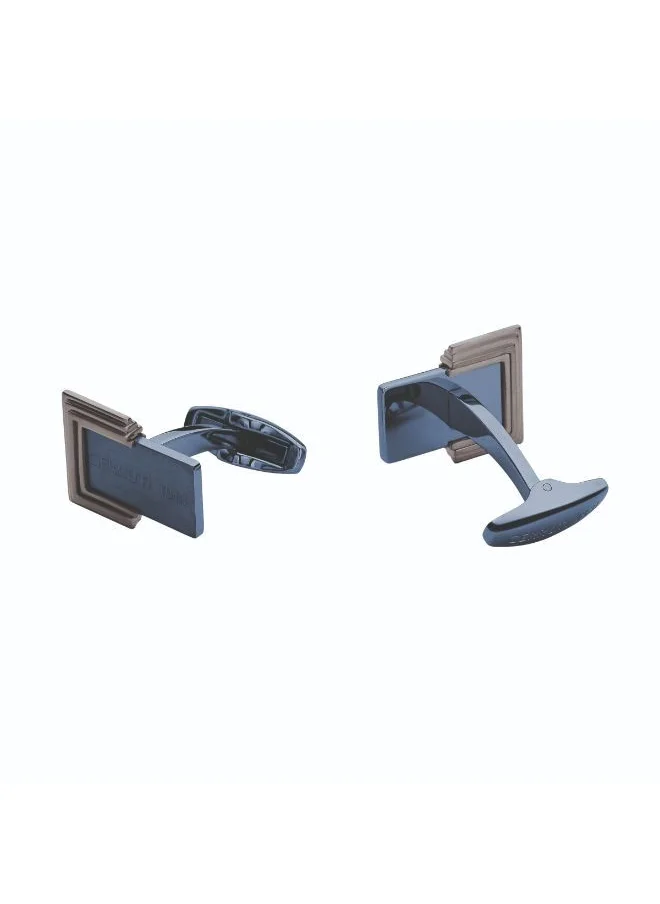 شيروتي 1881 Cadre Blue and Grey Cufflinks for Men