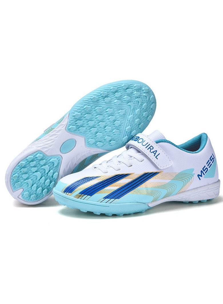 SKT Shiketro Children's Low-Top Non-Slip Four Seasons Outdoor Artificial Turf Football Boots Comfortable Training Shoes  - Image 1