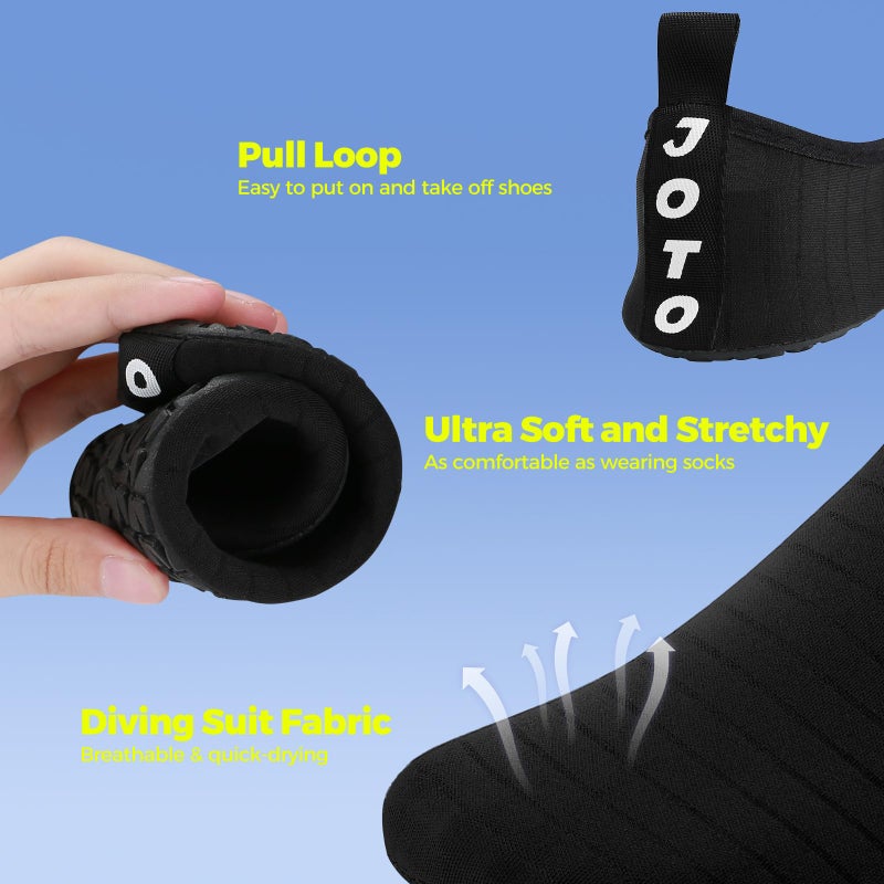 JOTO Water Shoes for Women Men Quick-Dry Breathable Aqua Socks Flexible Non-slip Rubber Sole lightweight Barefoot Aqua Water Socks for Swim Beach Yoga Exercise Pool Camping Snorkeling Surfing Kayaking - Image 5