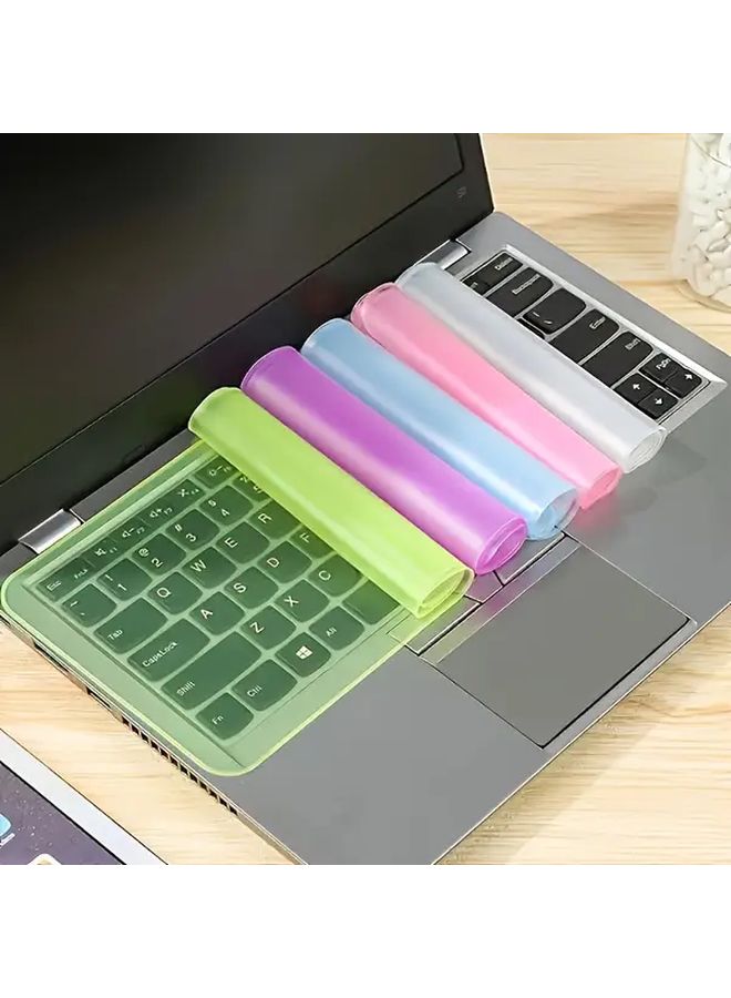 Transparent Ultra Thin Silicone Keyboard Protector Waterproof Dustproof Cover For 12 14 Inch Laptop - Image 3