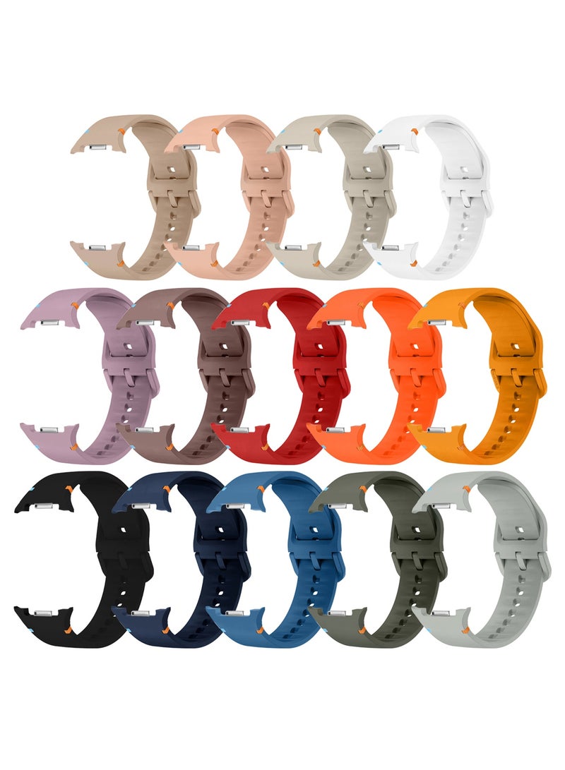 14Packs Sport Band for Galaxy Watch 8 40mm 44mm and Watch 8 Classic 46mm, Silicone Replacement Strap, M/L Size - Image 1