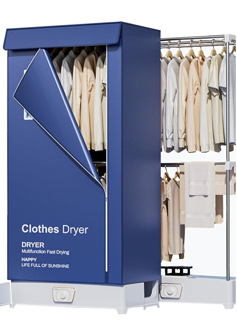 USTIDE Portable Electric Cloth Dryer Machine,430L 2-layers large capacity Clothes Dryer for Apartment,Dorm,RV-Quick Mini Clothe Dryer Machine for Light Clothes, Underwear, Baby Clothes  - Image 1