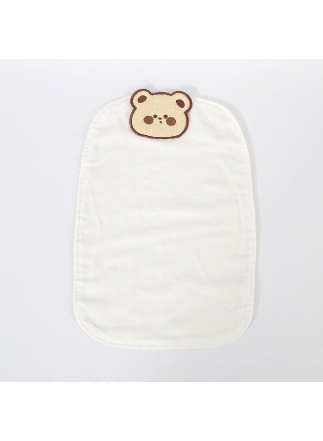 Children's Pure Cotton Kindergarten Embroiderable Sweat-absorbing Towel, Baby Back Padding, Full Cotton Class A, Name-embroiderable, Sweat-absorbing Towel