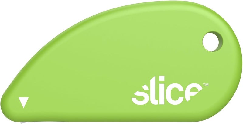 Slice 00100 Ceramic Blade Safety Cutter, Opens Clamshell Packaging, Coupon Cutter, Trim Photos, Scrapbooking, Fits Keychain, Green - Image 1