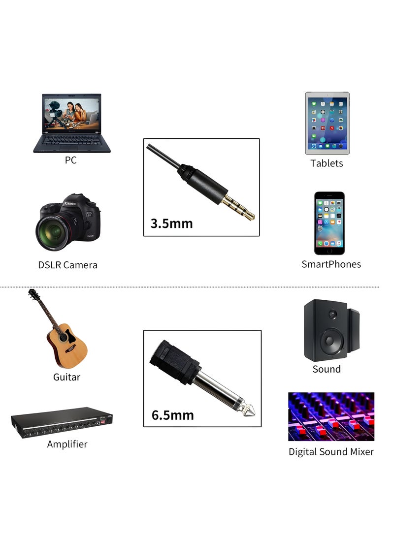 بويا ميكروفون BOYA لافالير، موديل BY-M1، 3.5 مم، لالتقاط صوت ممتاز في الفيديو والتسجيلات الصوتية، مع بطارية LR44،كابل 6 متر، أسود - Image 4