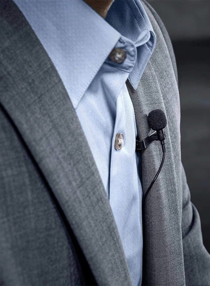 بويا ميكروفون BOYA لافالير، موديل BY-M1، 3.5 مم، لالتقاط صوت ممتاز في الفيديو والتسجيلات الصوتية، مع بطارية LR44،كابل 6 متر، أسود - Image 5