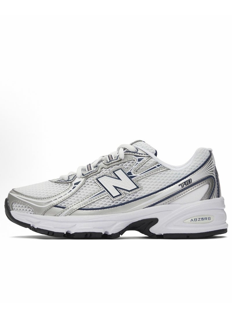 نيو بالانس new balance 740 أحذية رياضية عارضة أبيض فضية  - Image 1
