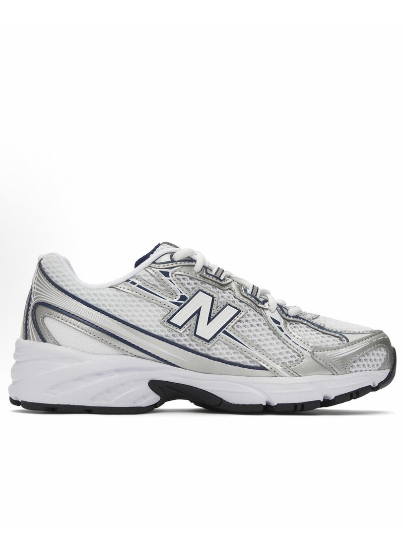 نيو بالانس new balance 740 أحذية رياضية عارضة أبيض فضية  - Image 2