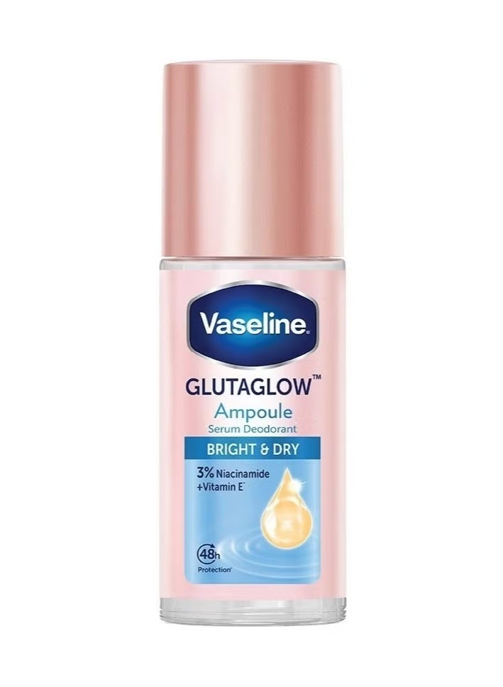 Vaseline Glutaglow Bright & Dry Ampoule Serum Deodorant - 45ml - Image 1