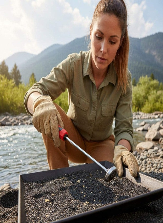 Sluice Fox Magnetic Pickup Tool; Black Sand Gold Separator; Hand held Gold Prospecting Tool; Essential Tool for Gold panning kit; Separating Gold from Pay Dirt - Choose Your Size! 8 lb Green - Image 5