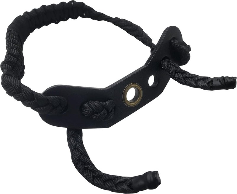SAS Southland Archery Supply Wrist Braided Compound Bow Sling with Leather Mount Strap On Hand Archery - Image 1