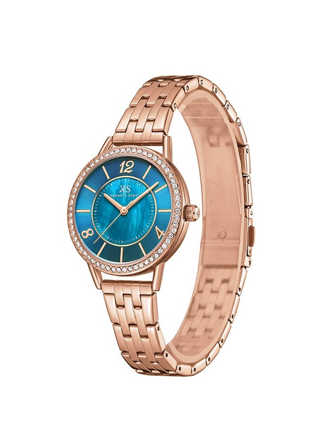 KENNETH SCOTT Women's Stainless Steel Analog Watch K23537-RBKMN - 32 mm  - Image 2