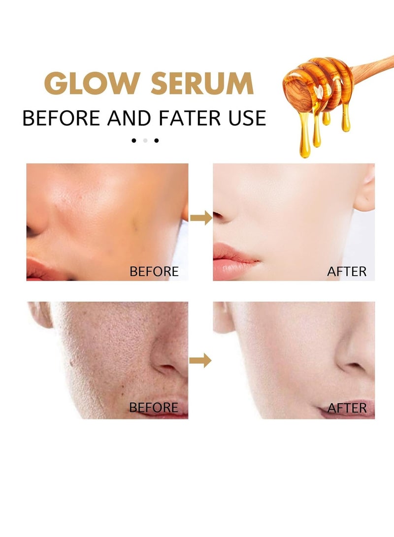 QANZIRE سيروم توهج الوجه مع البروبوليس والنياسيناميد، سيروم العناية بالبشرة الكورية لجميع أنواع البشرة، جوهر مرطب للبشرة الحساسة، الخطوط الدقيقة، لون البشرة غير المتساوي، العناية بالبشرة الكورية (30 مل، 1 أونصة سائلة) - Image 4
