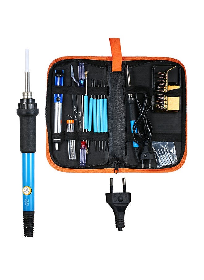 NIBEMINENT - Adjustable Electric Temperature Welding Soldering Iron Tool Kit Blue - Image 1