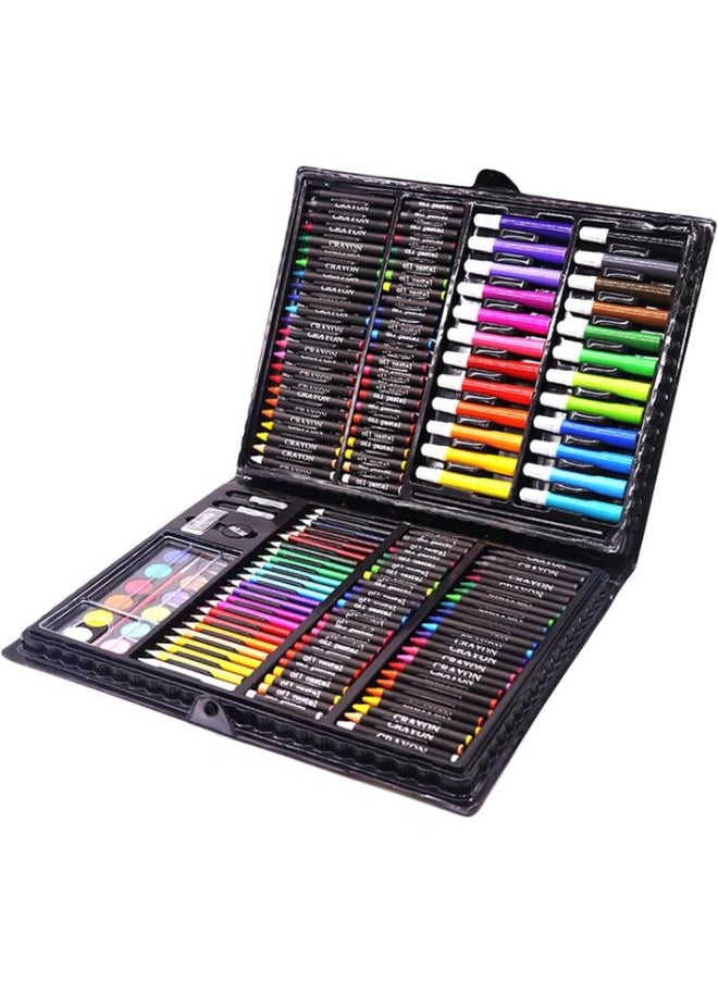 Children's drawing pencil sets of 168 pieces - a box of colors suitable as a gift for children aged 5 years and over - crayons, oil colors and pastels for coloring and drawing 