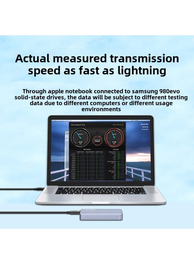 Acassius USB4.0 Hard Disk Box Tablet 8t Expansion Aluminum Alloy M2 SSD Solid State Mobile Hard Disk Box-Color:TBU405air - Image 4