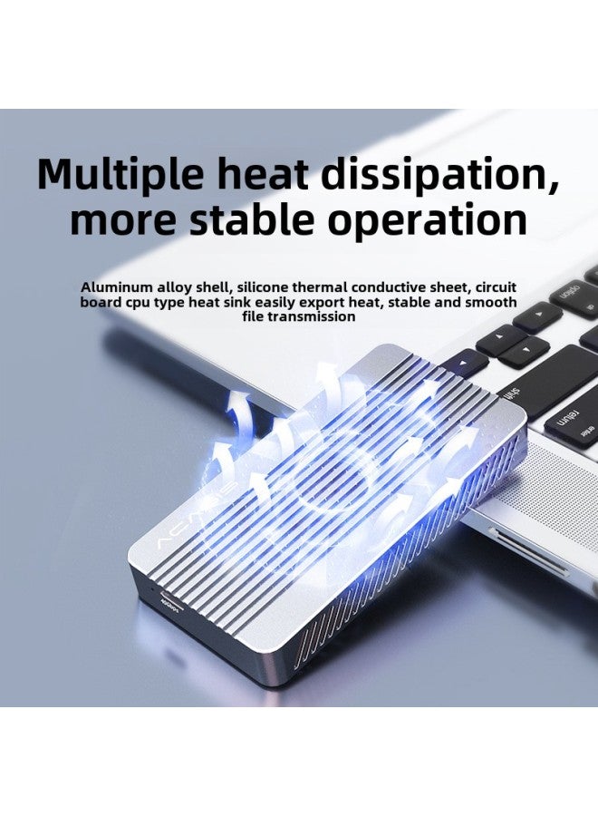 Acassius USB4.0 Hard Disk Box Tablet 8t Expansion Aluminum Alloy M2 SSD Solid State Mobile Hard Disk Box-Color:TBU405air - Image 3
