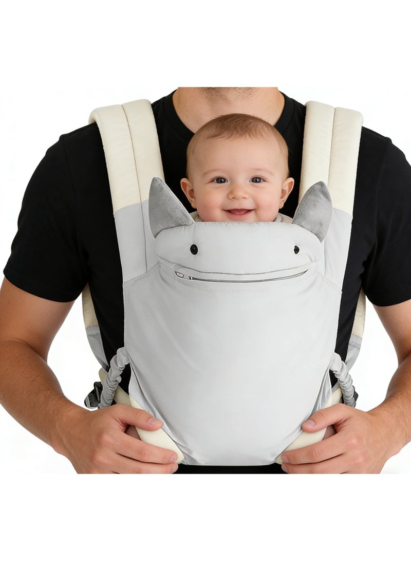 xppier Baby Wrap Carrier Baby Adjustable Wraps Carrier Ergonomic Infant Carriers Easy to Wear Infant Carrier Slings, Lightweight Hands Free Baby Sling, Adjustable Baby Carriers for Newborn to Toddler，Newborn to Toddler 1-48 Months Front and Back Baby Holder Carrier for Men Dad Mom - Image 1
